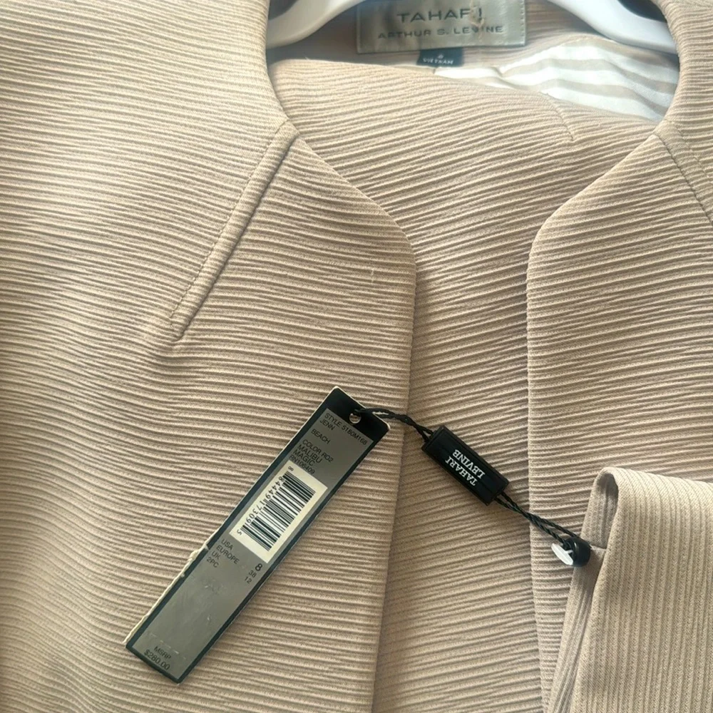 Tahari Jenn scoop neck textured Crepe skirt suit set - Picture 8 of 10